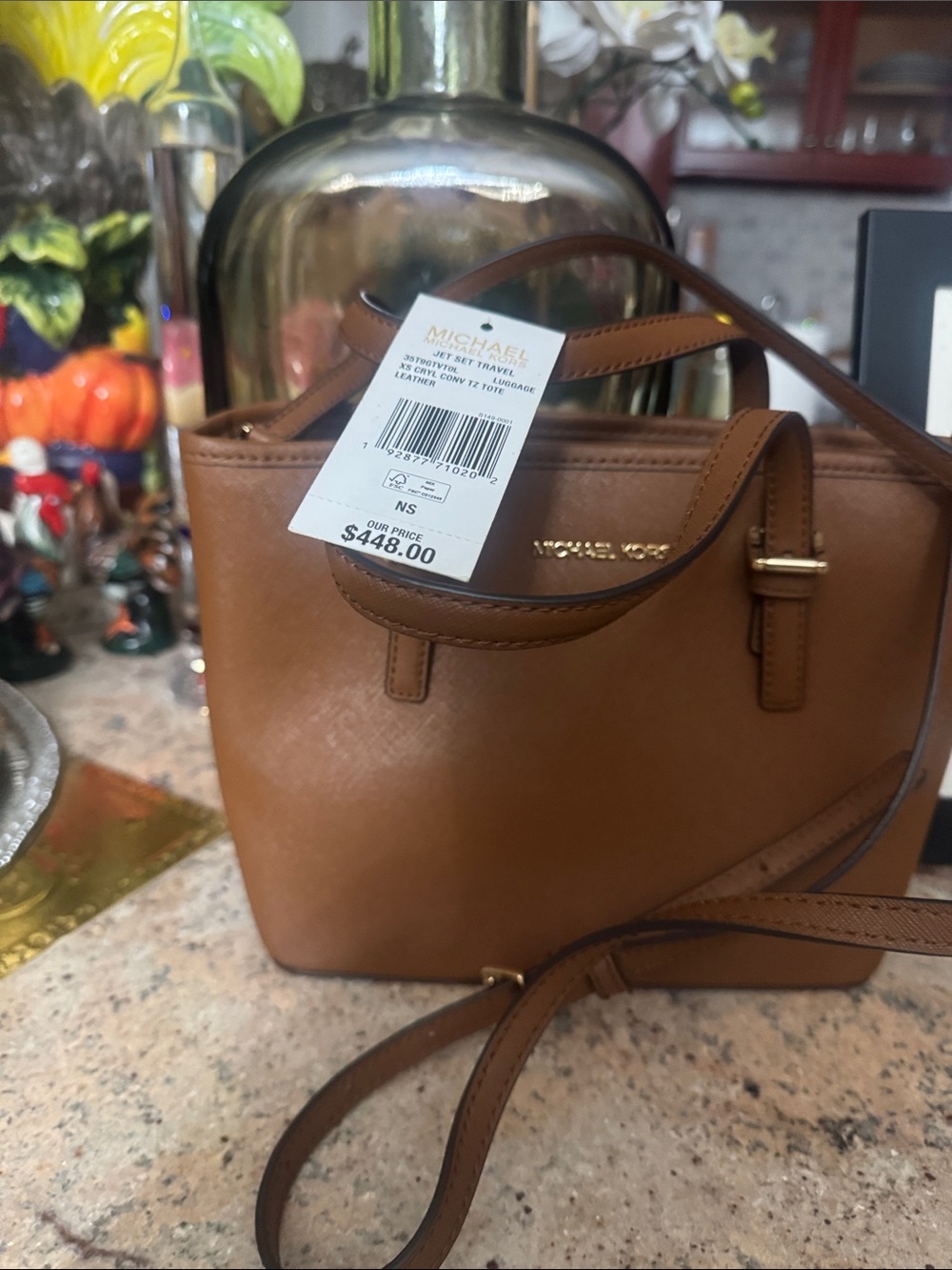 Brand new Michael Kors Cognac Saffiano Leather Tote - Picture 4 of 4